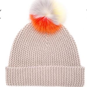 Autumn Cashmere Multicolor Pom Pom Hat